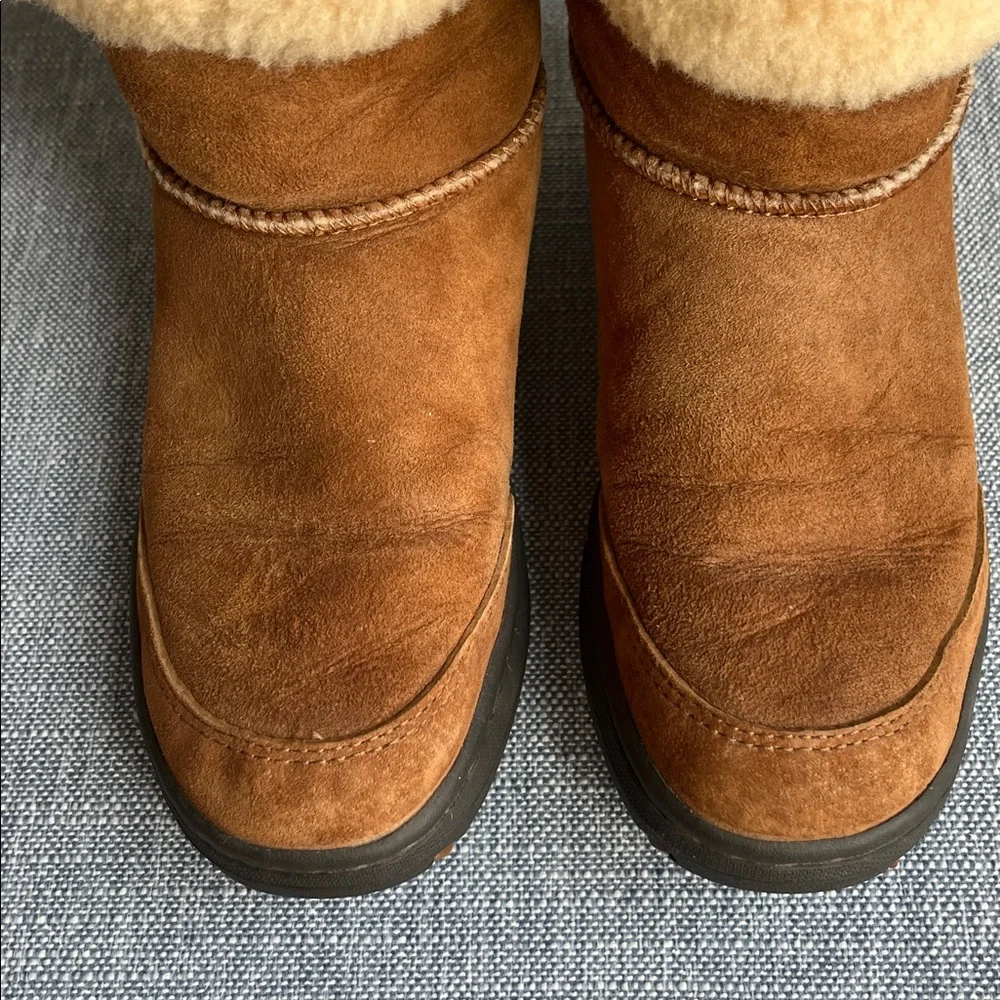 Ugg Ultimate Bind Boots 5219 Lace‎ Up Back Beads Sheepskin Fur Australia